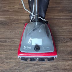 Sanitaire By Electrolux Grey/Red Upright Vacuum Commercial Cleaner
