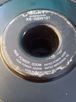 12" Sony sub woofer
