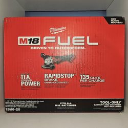 Milwaukee M18 Fuel 4 1/2" - 5" Braking Grinder Paddle Switch