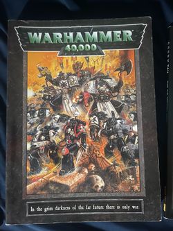 War hammer 40k core rule book w/ code books 1998 3rd edition