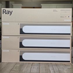 Sonos Ray Soundbar - White - WiFi - AirPlay2 - New - *Price Per Unit*