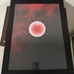 Science Anatomy Art – Framed Poster (Cell & Sperm Illustration)