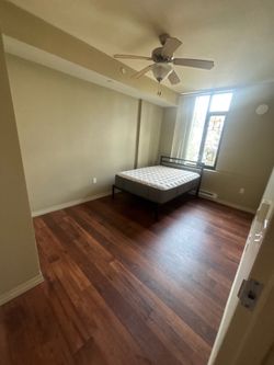 Bed frame with mattress
