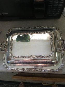SOLD-Silver Plated Serving Dish
