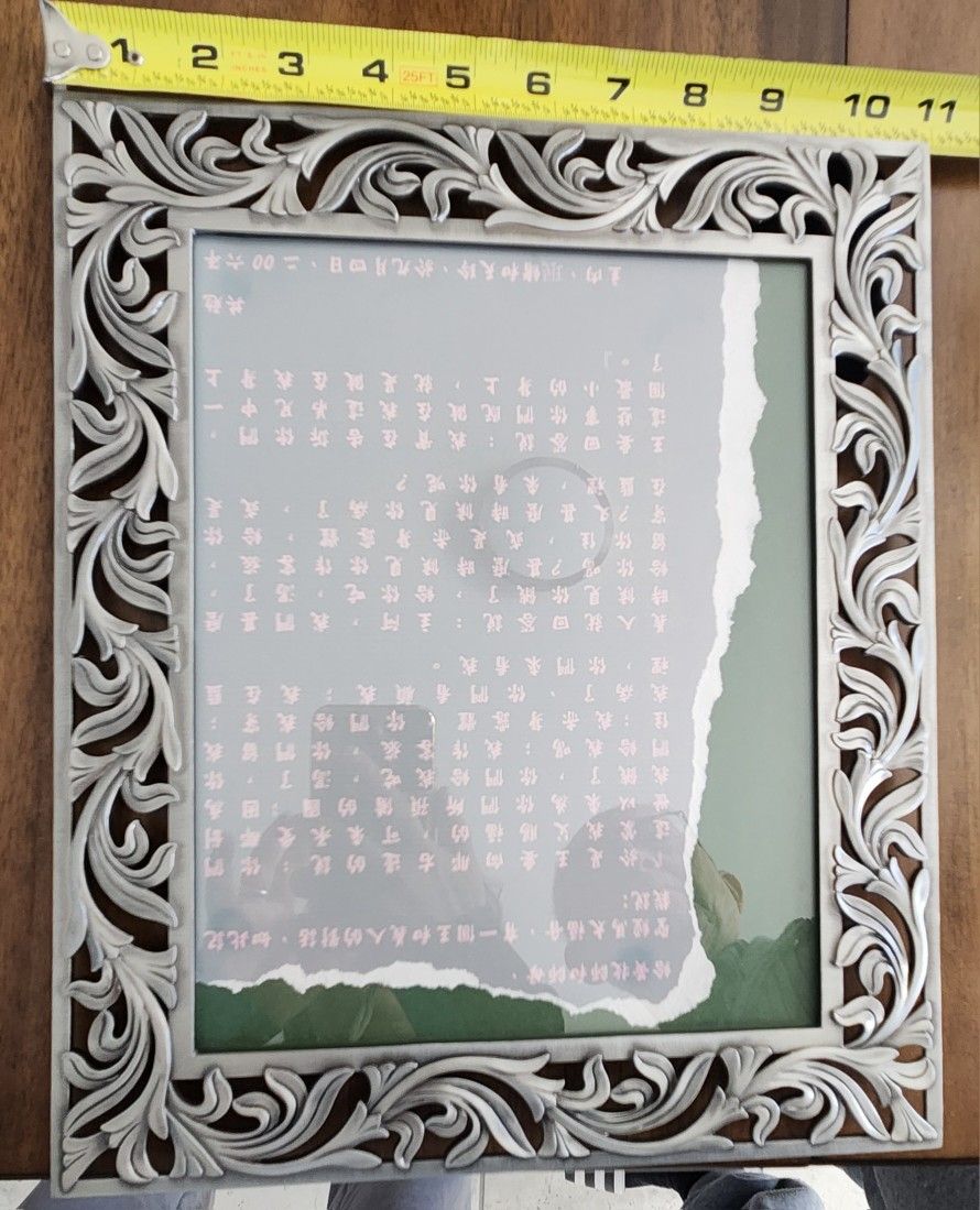 Sixtrees London New York Pewter Scrolled Picture Frame