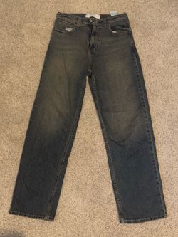 faded blue jeans