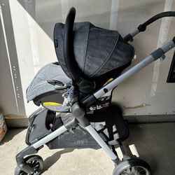Evenflo Stroller & Infant Carseat + 2 Carseat bases