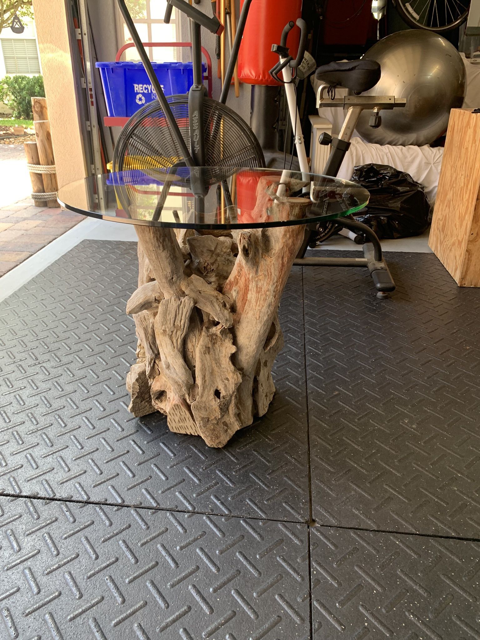 Wooden Glass Table