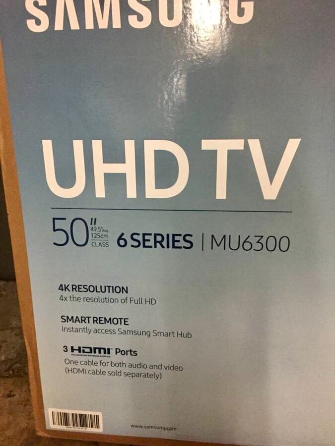 Samsung 50" 4K UHD LED Smart TV Samsung UN50MU6300 Brand New In Box Delivery @ Price