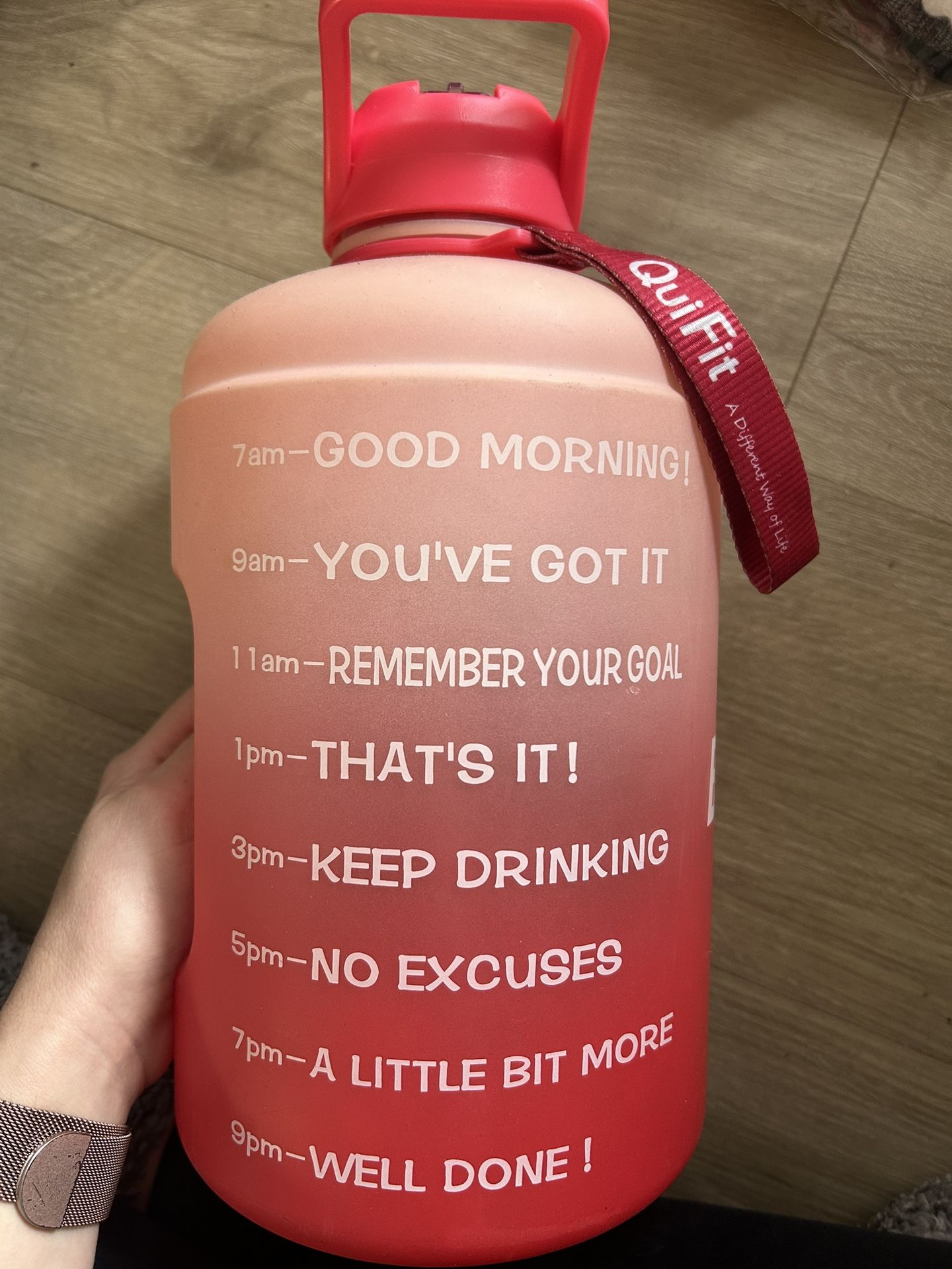 Gallon Water bottle With Time Markers