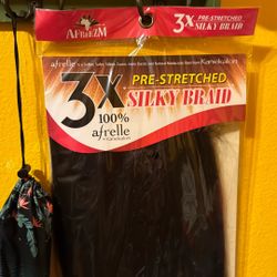 Afrelle Pre Stretched Silky Braid Hair 