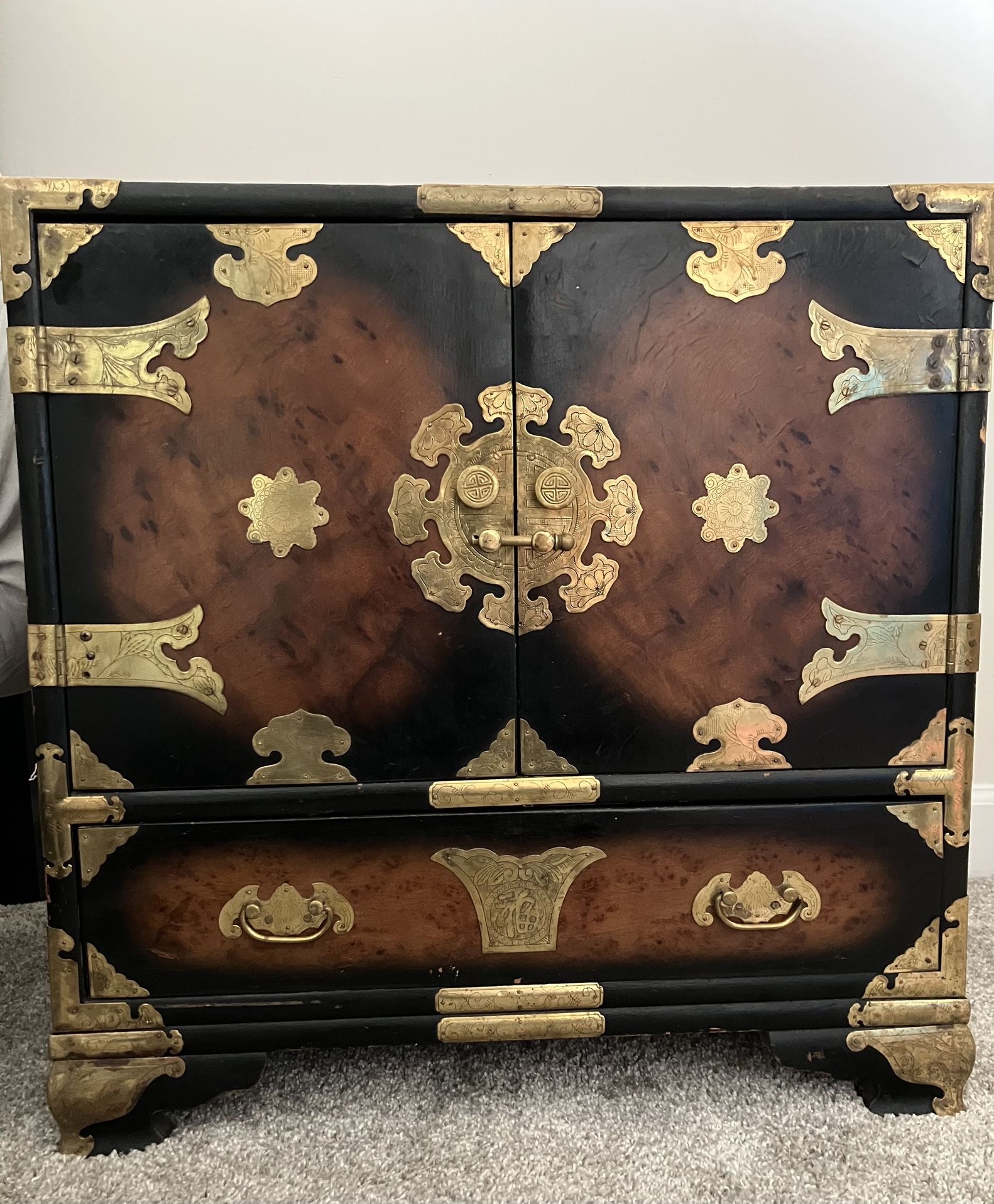 1970 Asian Style Campaign Tansu Chest