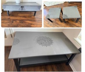 Coffee table , tv unit and 2 side tables