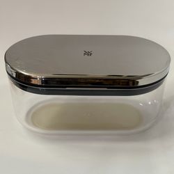 WMF Cheese Grater stainless 18/10 with Collection Container and Lid