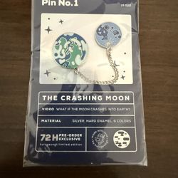 Kurzgesagt LIMITED EDITION Pin No. 1 Crashing Moon Enamel Pin