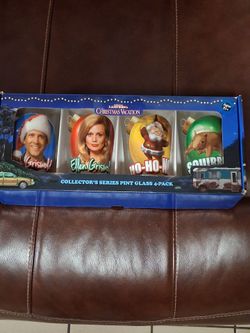 National Lampoon's Christmas Vacation 4pc. Glass new with box