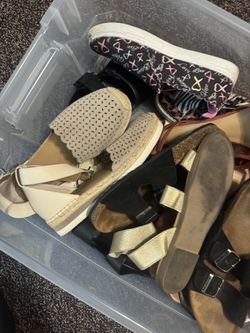 Women’s Shoe Bundle Size 9–10 – Sandals, Flats, Sneakers, Slip-Ons