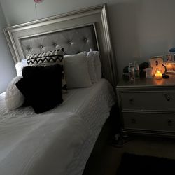 Bed Frame And Nightstand 