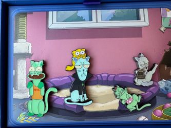 Limited Edition Hulu Animayhem Solar Opposites Cats😺Enamel Pin Set 4