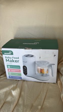 Grownsy Baby Food Maker with Steam Basket, One Step Baby Food Processor Steamer