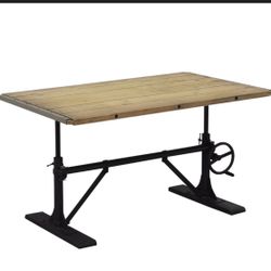 Pottery barn Farmhouse Adjustable Crank Coffee Table 