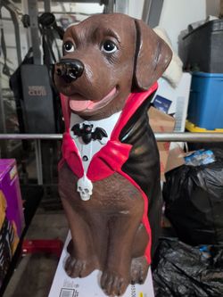 Halloween Outdoor LED and battery operated Dog decor