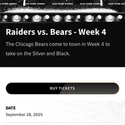 Raiders VS The Bears 9/28/25