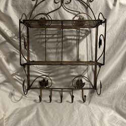 Key And Mail Holder Shelf - Metal