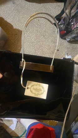 Isabelle Handbags Black Patent Tote Bag