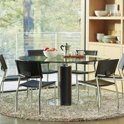 Scandinavian Design Lauss Glass Dining Table