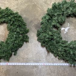 Faux Greenery Wreaths 