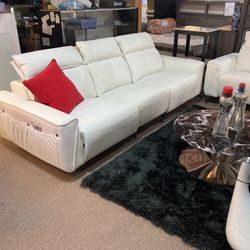 White Sofa Loveseat 