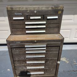 vintage Kennedy machinist tool chest and roller cabinet set