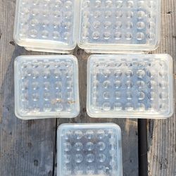 Ikea glass storge containers stackable