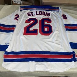 Martin St. Louis Jersey Mens Xxl New York Rangers Ny Clean Vintage White Reebok