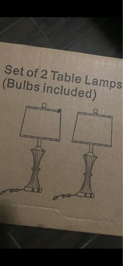 Set of 2 Table Lamps 👉$80 (New)👈