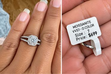 Moissanite VVS1-D Size 7 Ring – Original $699 Tag – $225 OBO