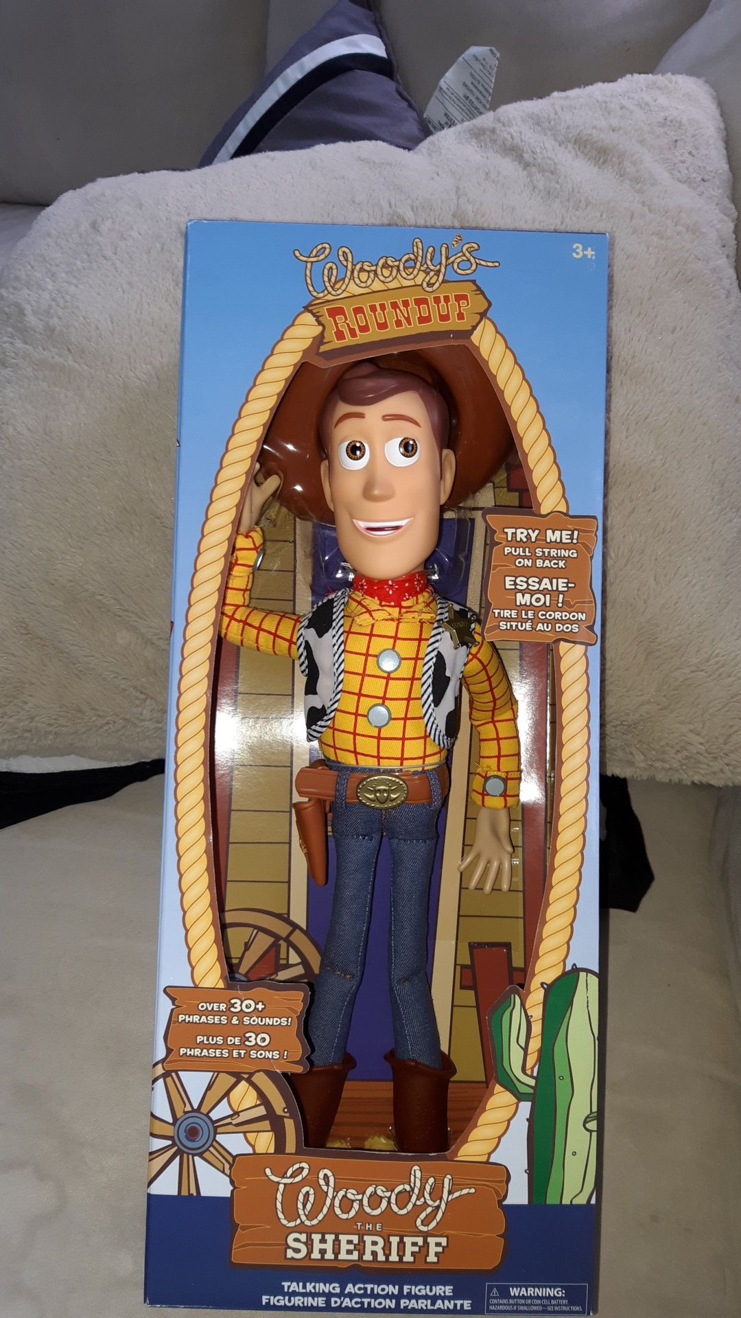 Talking Woody from Toy story