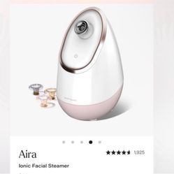Vanity Planet Aira Ionic Facial Steamer Tan Beige white NWT Never opened