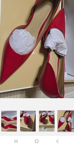 Michael Kors Women's Red Pointed-Toe Flats