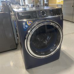 Sapphire Blue 5.0 Cu. Ft. Smart Front Load Steam Washer 