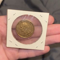2000 Gold Plated Quarter 