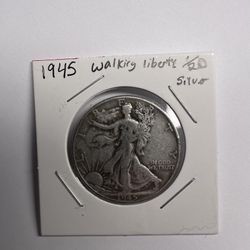 1945 Walking Liberty Half Dollar 
