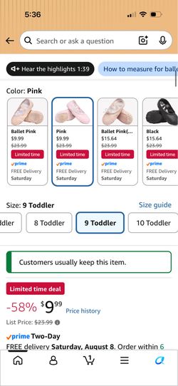 Ballet clothes