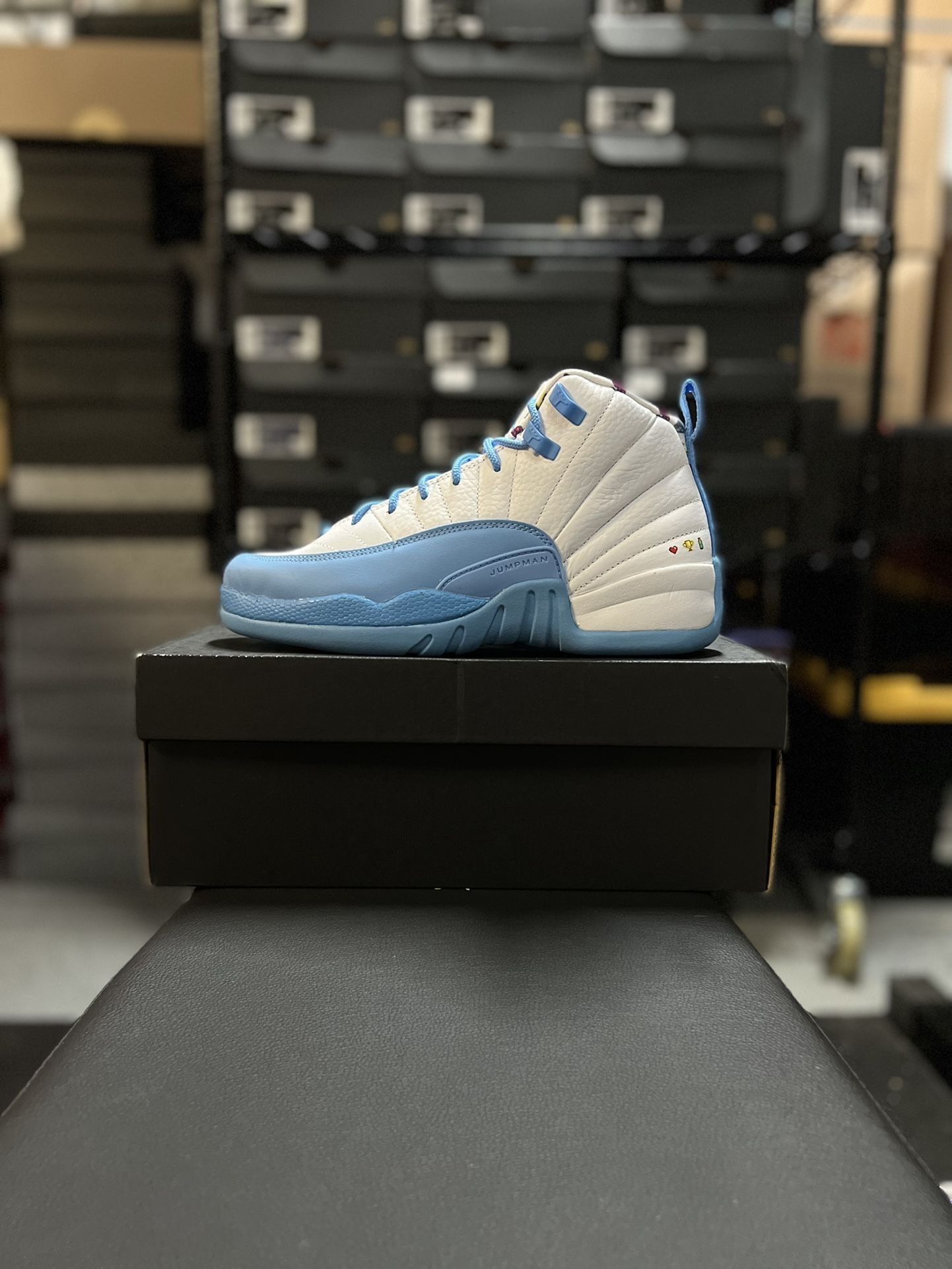 Air Jordan 12 Retro “Emoji” size 6.5Y, 1Y, 7C, 10C