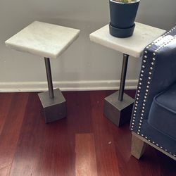 SET High End Marble End Tables