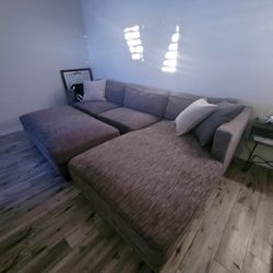Living Spaces Sofa W/ Chase & Automon 