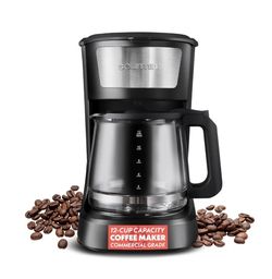 Gourmia 12 Cup One-Touch Coffee Maker – Pause and Serve with Automatic Keep Warm