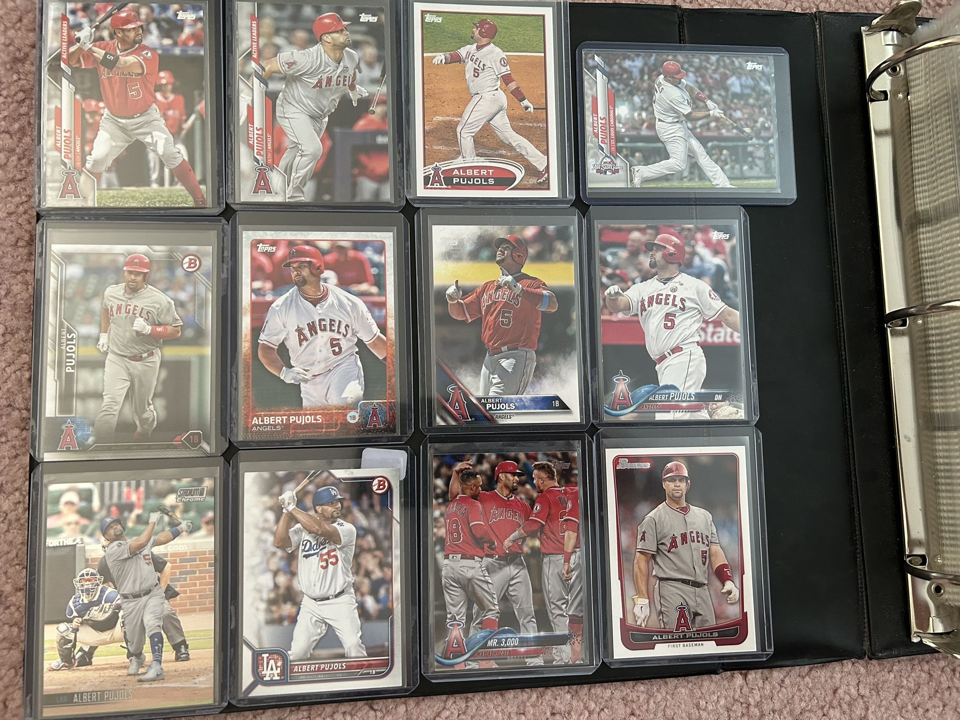 Albert Pujols Anaheim Angels (18) Card Lot