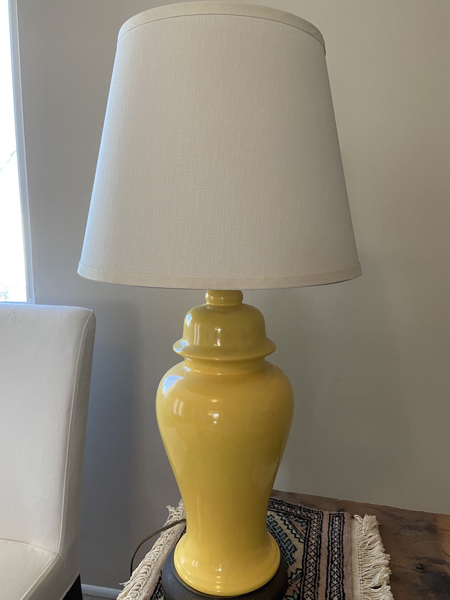 Lamp  - Vintage Ceramic Yellow